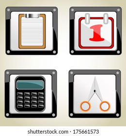 Vector illustration of apps icon set