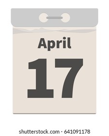 Vector illustration, April 17