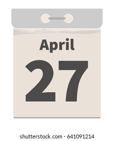 Vector illustration, April 27