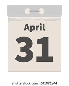 Vector illustration, April 31