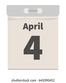 Vector illustration, April 4
