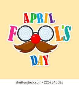 Vector illustration for April fool’s day
