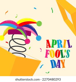 Vector illustration for April fool’s day