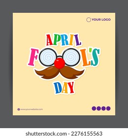 Vector illustration for April fool’s day