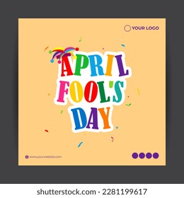 Vector illustration for April fool’s day