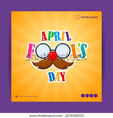 Vector illustration for April fool’s day