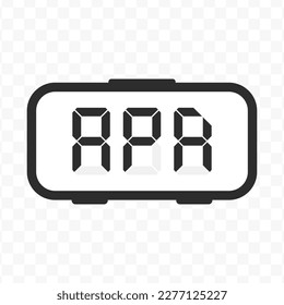 Vector illustration of April digital icon sign and symbol. colored icon for website design .Simple design on transparent background (PNG). - Powered by Shutterstock - Get 15% off with code: PIKWIZARD15