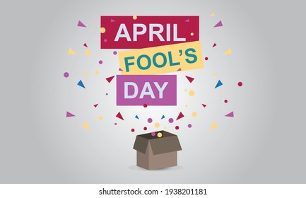 vector illustration of april fool's day concept. EPS10