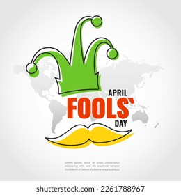 Vector Illustration of April fools' day
