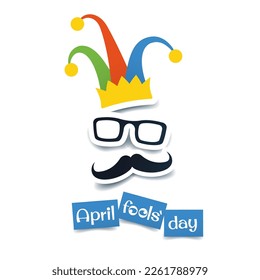 Vector Illustration of April fools' day
