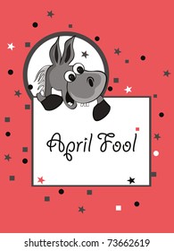 vector illustration for april fools day celebration