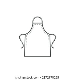 a vector illustration of an apron for a chef or cooking accessory