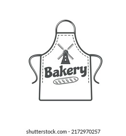 a vector illustration of an apron for a chef or cooking accessory
