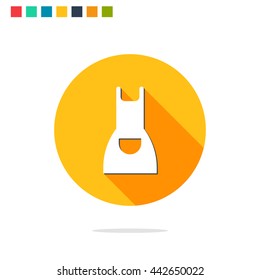 Vector illustration of apron icon