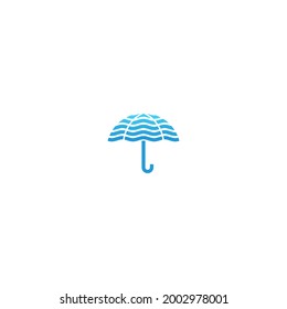 Vektorgrafik von Aqua-Regenschirm