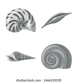 Vector illustration of aquarium and aquatic icon. Set of aquarium and decoration vector icon for stock.