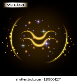 Vector illustration of Aquarius daily Horoscope, astrological prediction the prediction of the sign of the zodiac.