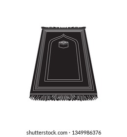 Vector Illustration, arabic carpet prayer rug, Solid Design - Vector