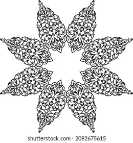 Vektorgrafik arabischer geometrischer Ornamente