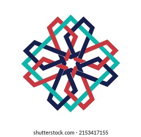 Vector illustration Arabic Islamic geometric pattern .