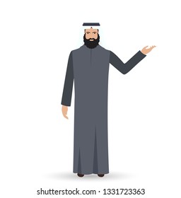 Vector illustration of Arabic man character image