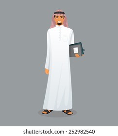 Vector illustration of Arabic man character image