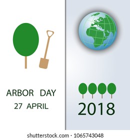Vector illustration for Arbor Day. 