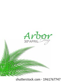 Vector illustration of Arbor Day. Symbol of arboriculture, forests, agriculture. Happy environment day. Earth Day.