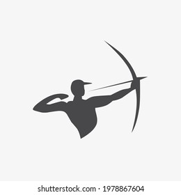 Vector illustration of archer icon