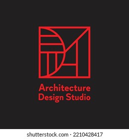 Vector illustration of an architecture logo, a minimalist real estate logo, and a building logo. A logo design template for a modern cityscape, building, planning, structure, apartment, property