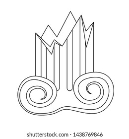 Vector illustration of architecture and old sign. Set of architecture and antique stock symbol for web.