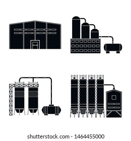 Vector illustration of architecture and technology icon. Collection of architecture and building stock symbol for web.