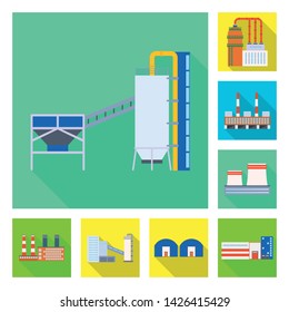 Vector illustration of architecture and technology logo. Set of architecture and building stock vector illustration.