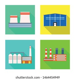 Vector illustration of architecture and technology logo. Collection of architecture and building stock vector illustration.