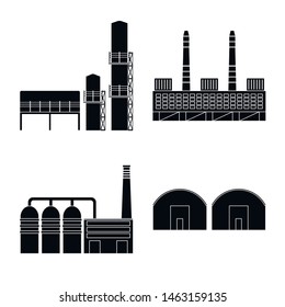 Vector illustration of architecture and technology sign. Collection of architecture and building stock vector illustration.