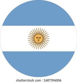 vector illustration of Argentina flag