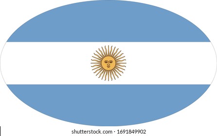 vector illustration of Argentina flag