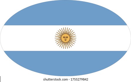 vector illustration of Argentina flag