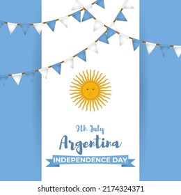 Vector illustration for Argentina Independence Day