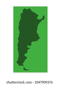 vector illustration of Argentina map