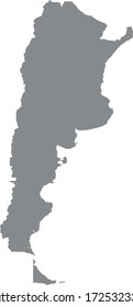 ilustración vectorial de Argentina map