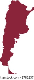 Vektorgrafik der argentinischen Karte