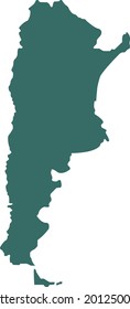vector illustration of Argentina map