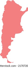 Vector Illustration of Argentina map