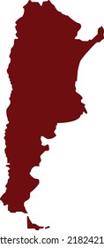 Vektorgrafik der argentinischen Karte