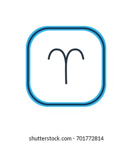 Vector Illustration Of Aries Outline. Beautiful Galaxy Element Also Can Be Used As Ram Element.