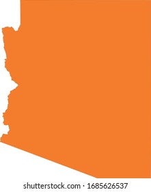 vector illustration of Arizona map