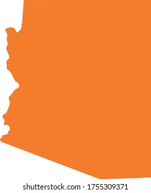 vector illustration of Arizona map