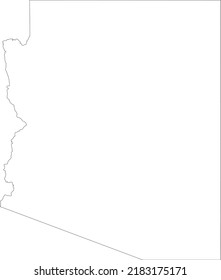 Vector Illustration of Arizona map