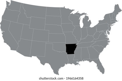vector illustration of Arkansas map